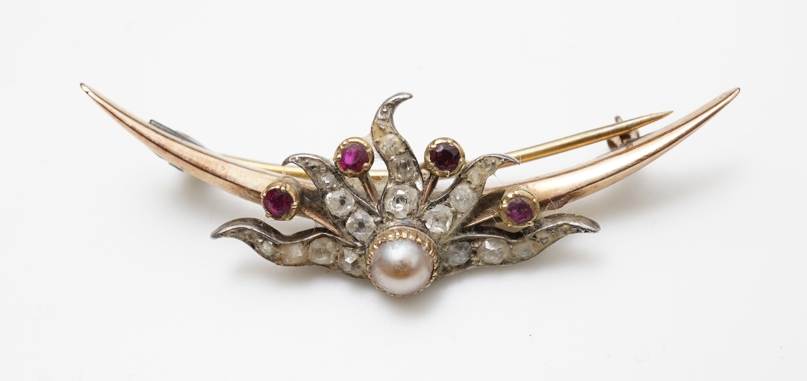 Three brooches, 19th and 20th century